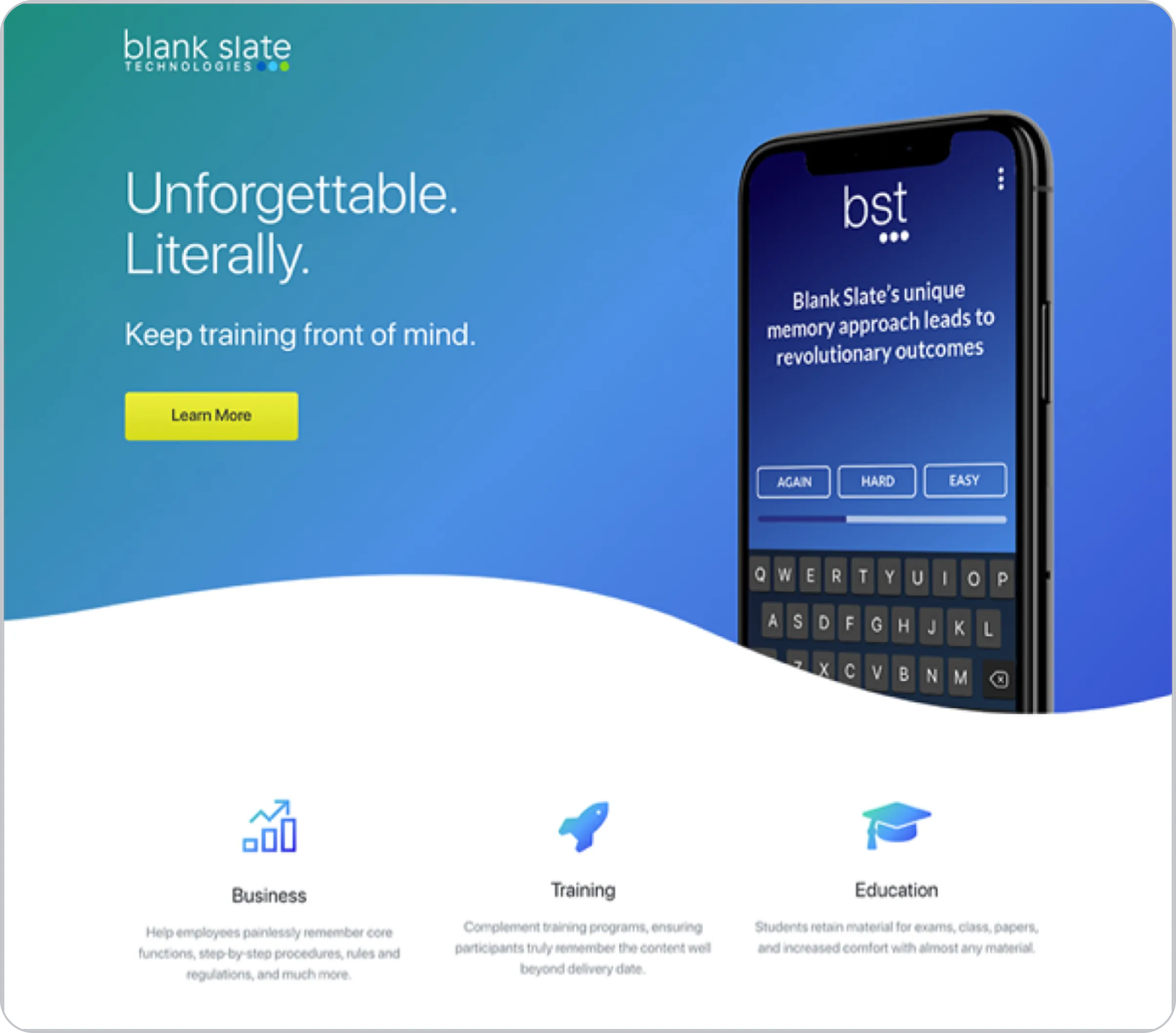 Blank Slate image for top of the page