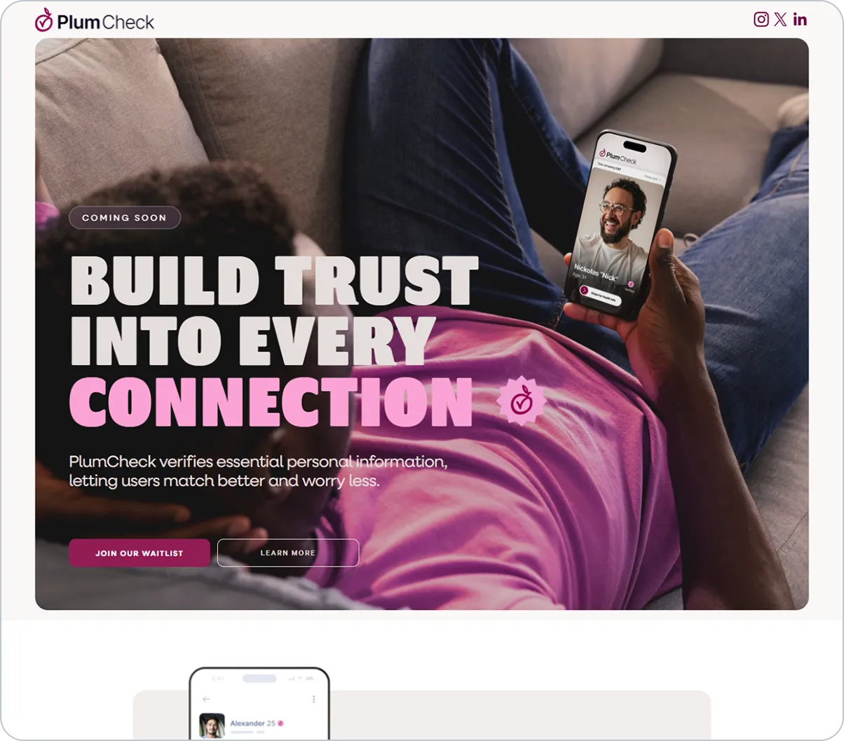 PlumCheck image for top of the page