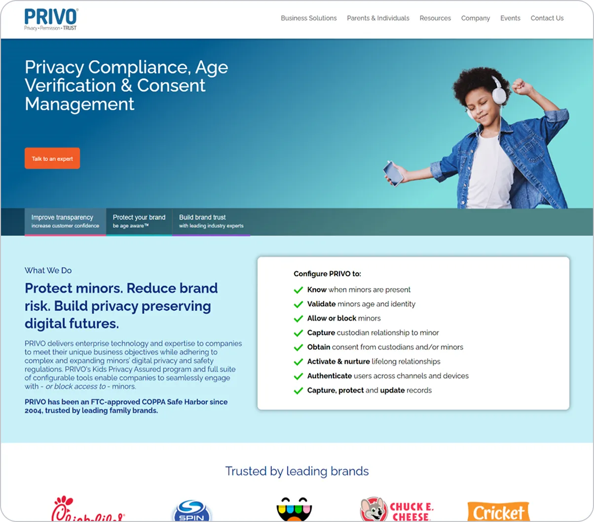 PRIVO image for top of the page